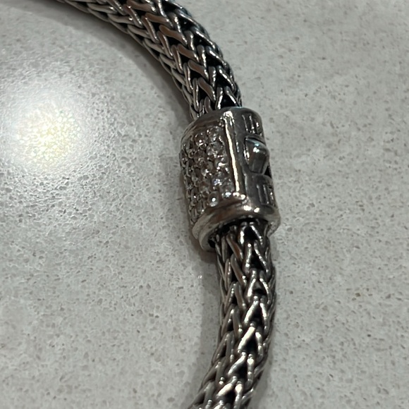 John Hardy Diamond, Sterling Silver, and 18k gold Station Bracelet - Picture 4 of 7